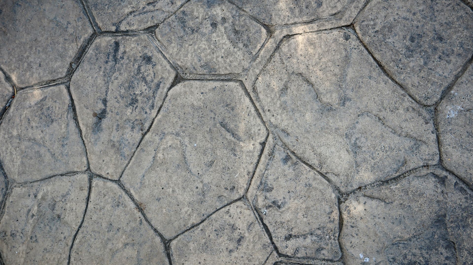 a close up view of a stone pavement